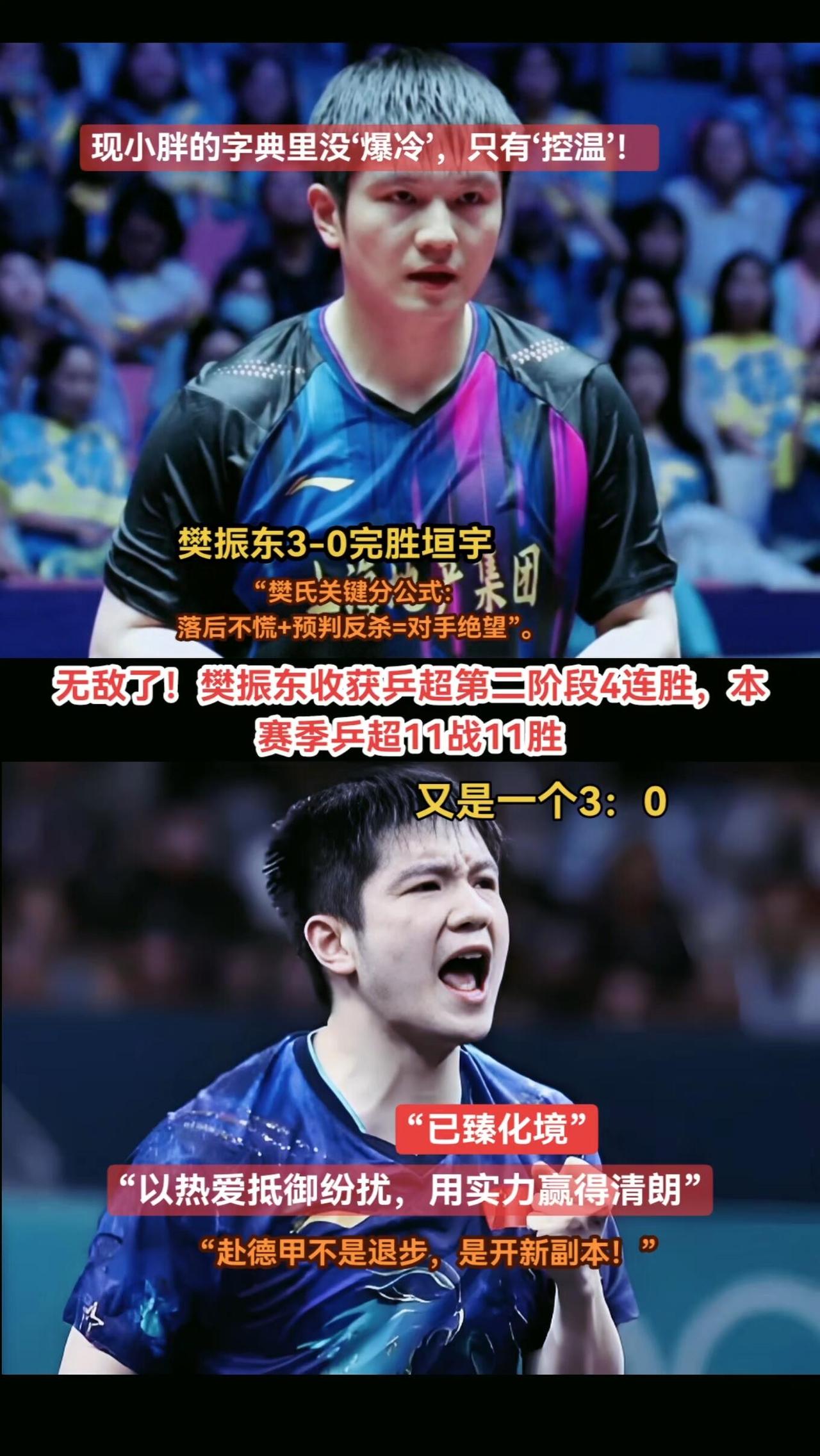 樊振东11连胜，这才是顶级乒乓球运动员！
太多3:0，这才是真实力，从巴黎就开始