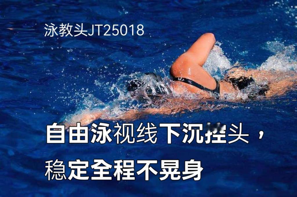 泳教头 | 泳讲堂：自由泳视线下沉控头，稳定全程不晃身
 
很多泳友游自由泳时，