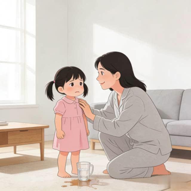 打翻的不是水杯，是孩子成长的“关键课堂”
 
浙江绍兴女孩端着分享喜悦的水杯被打