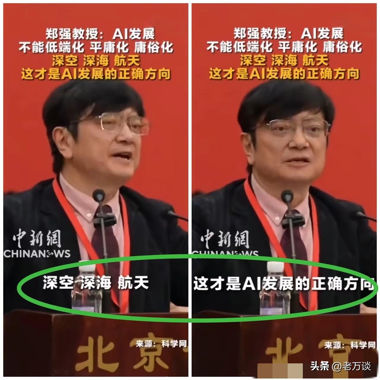 著名大学教授郑强认为，AI 的发展方向不应该是低端化，平庸化，庸俗化，而应该朝着