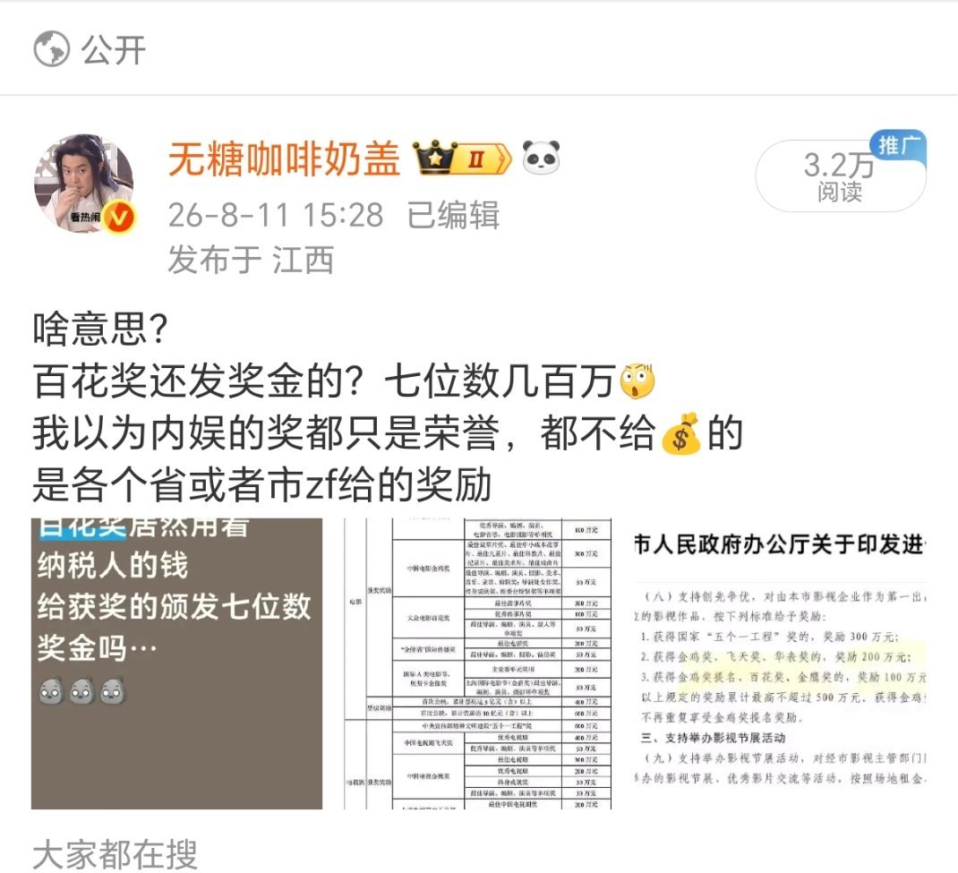 不是，这种都屏蔽？？？百花奖又不是第一次翻车，哪次不被吐槽🙄因为牵扯💰了？？