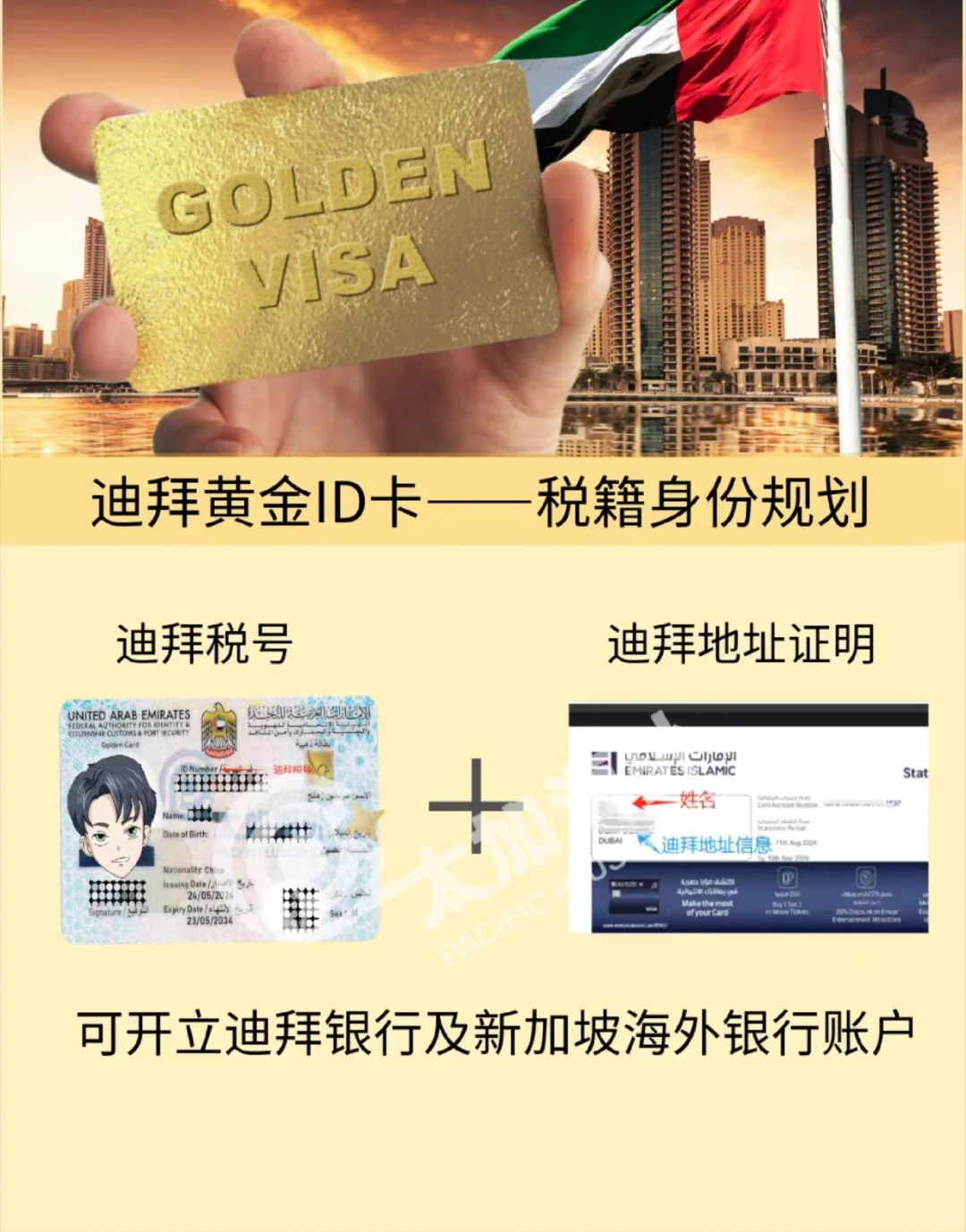 🌟 🇦🇪迪拜黄金居留卡，合理规划税籍身份！🌟 🏦 迪拜税号+...