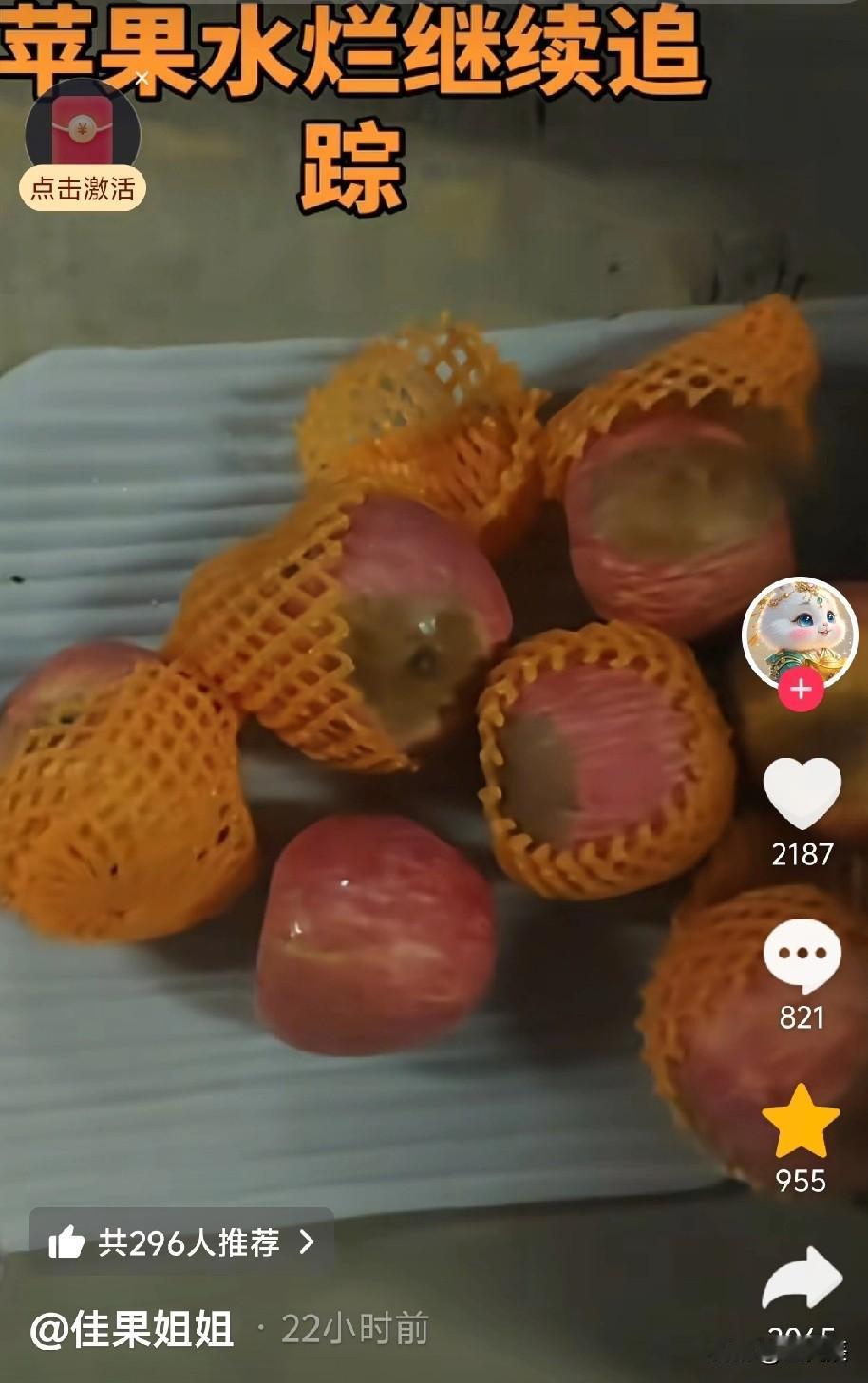 不管是冷库水烂还是黑斑霉心病，都是违反苹果生长规律惹的祸！

这些天刷抖音视频，