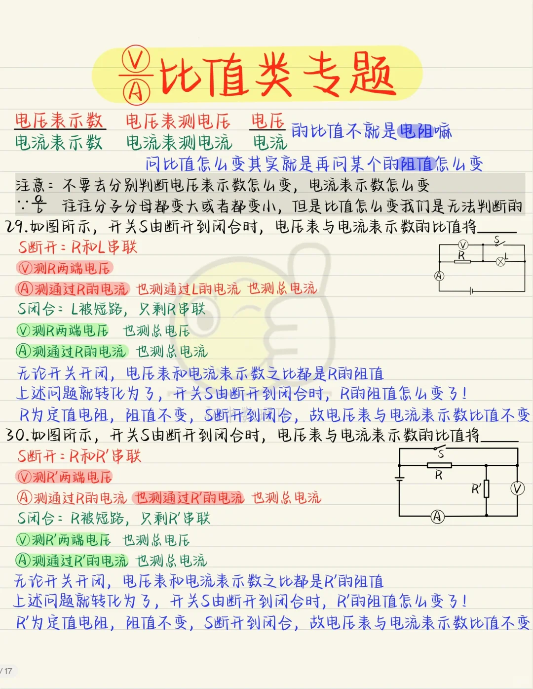 欧姆定律：动态分析（3
