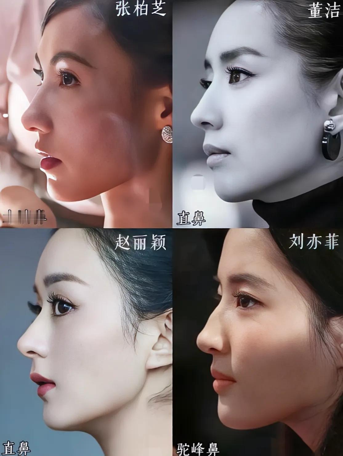 这四个应该是最绝美的鼻子了吧！
美人一笑，百魅退散；唇齿留香，千年不变  