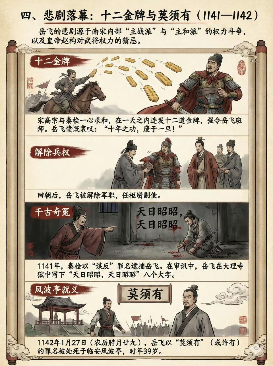 南宋名将岳飞的一生！待从头、收拾旧山河，朝天阙！ 