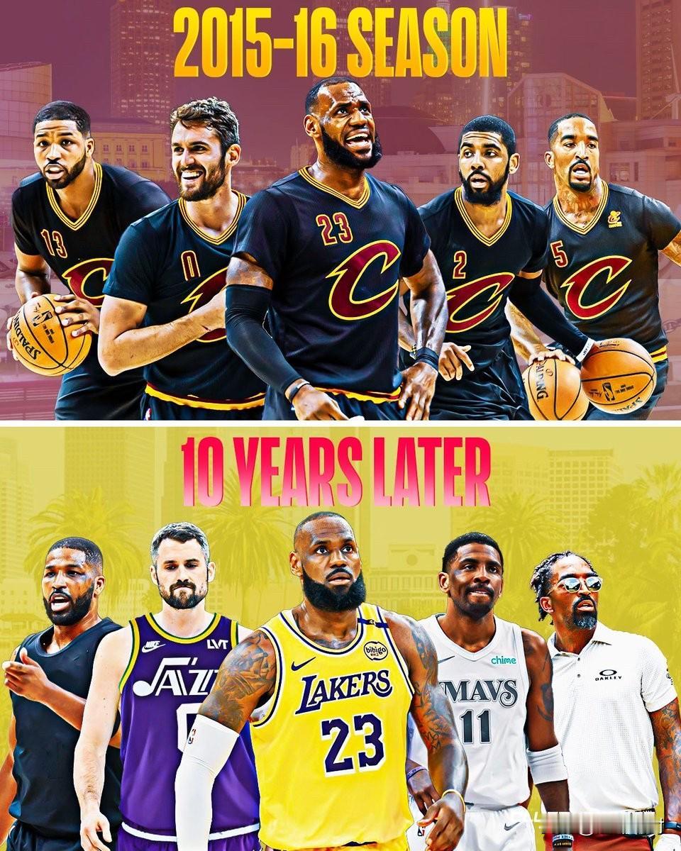 据美媒报道称骑士队即将庆祝2016年NBA总冠军十周年，来看看曾经创造传奇的那些