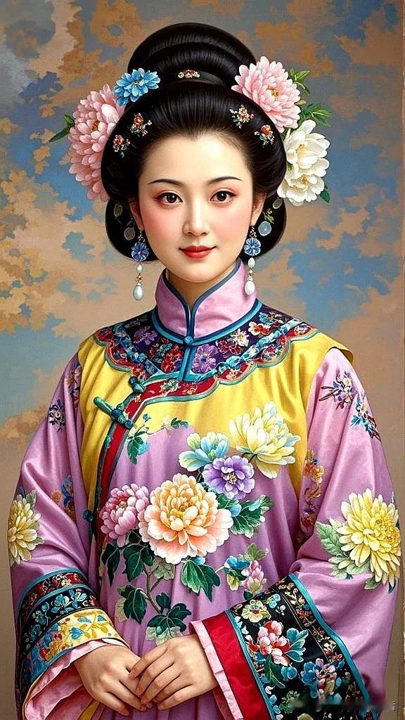 花钿美人，锦衣华裳。