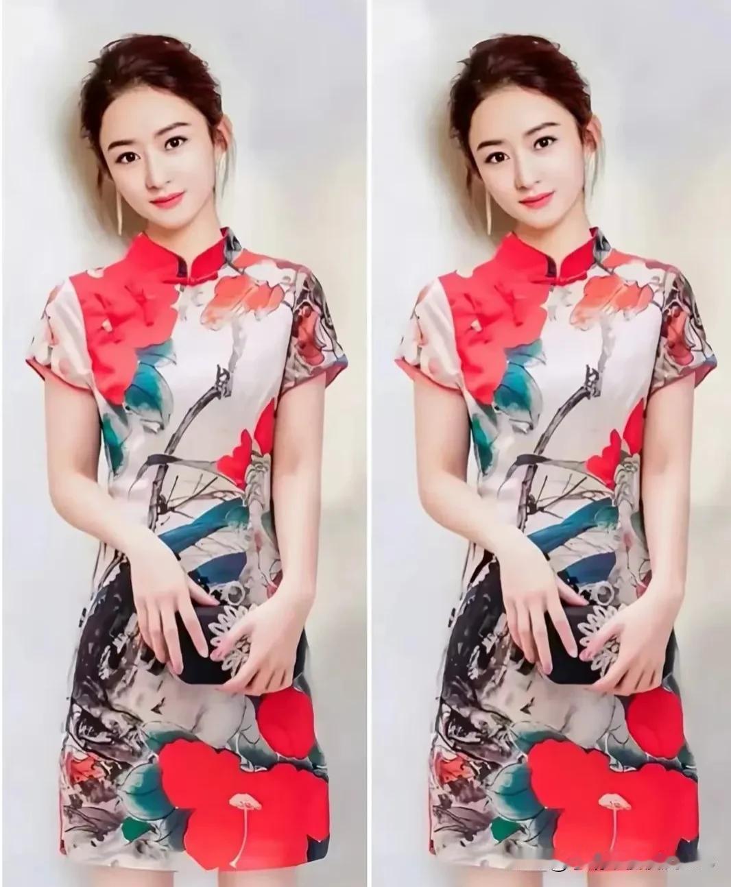 青丝红裙，婀娜多姿
考眼力八处不同，你能找到几处[灵光一闪]