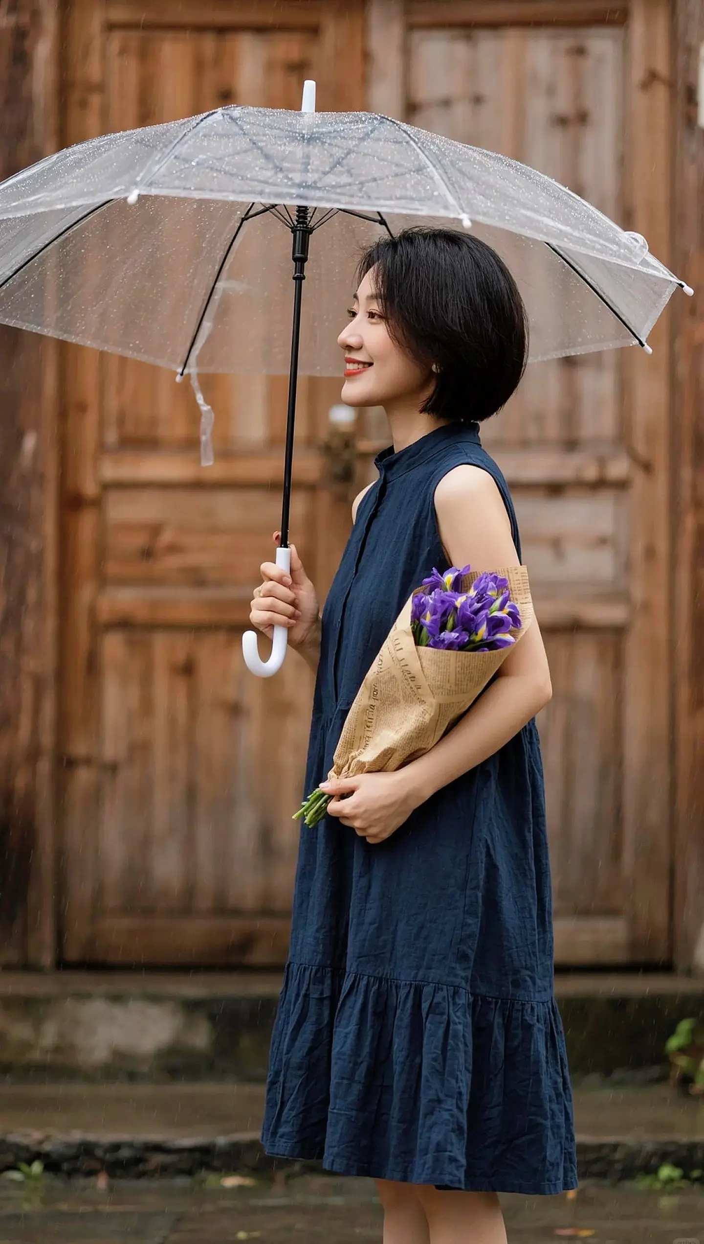 AI雨中清新写真 ai创作 玩法达人广告分成伙伴计划