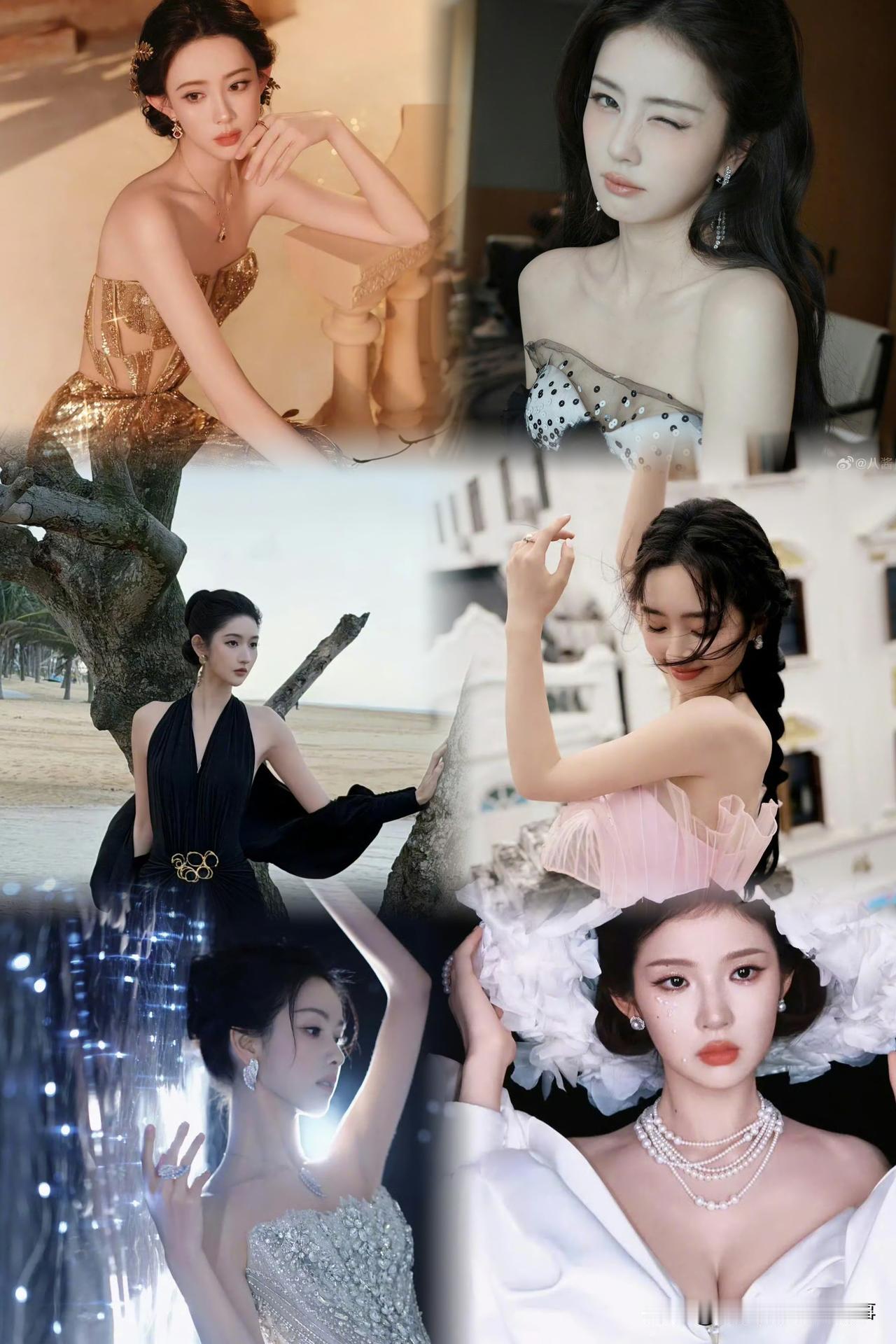 白鹿、孟子义、陈都灵、王玉雯、邓恩熙、张淼怡女明星星光大赏出图，谁最有星光？