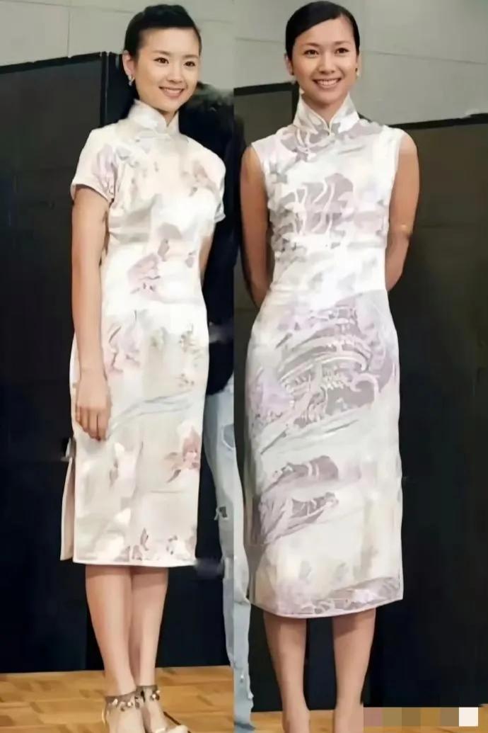 奇了个大怪！明明徐静蕾更高，但董洁就是更加漂亮！而且气质也是董洁更好，感觉颜值方