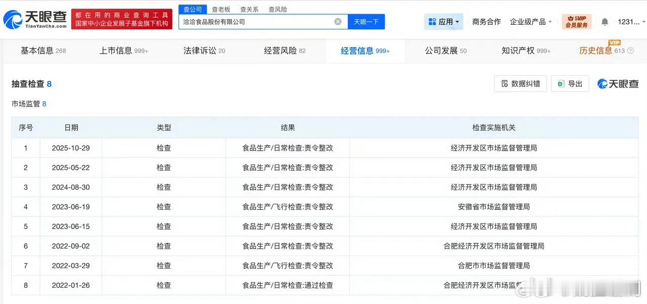 食品安全真的很重要！国民品牌连续四年责令整改，失去消费者信心。洽洽食品股份有限公
