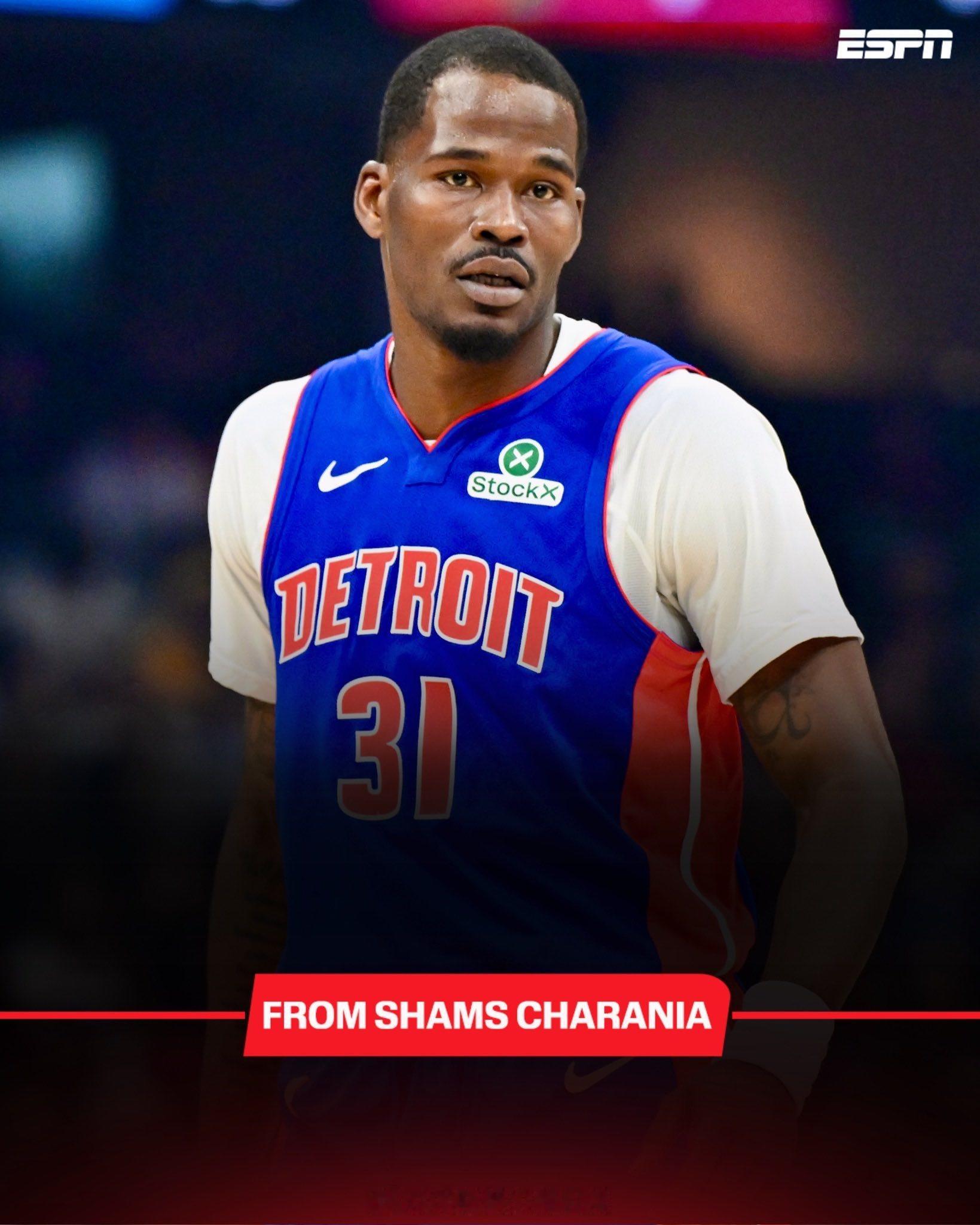 Shams：贾旺特·格林1年395万重返活塞NBA自由市场