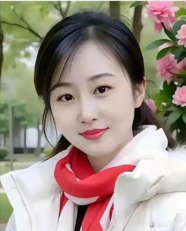 点绛唇·红巾春貌
 
翠木柔烟，粉棠斜映眉间妩。
红绫轻护，雪袄衬芳度。
秋水明