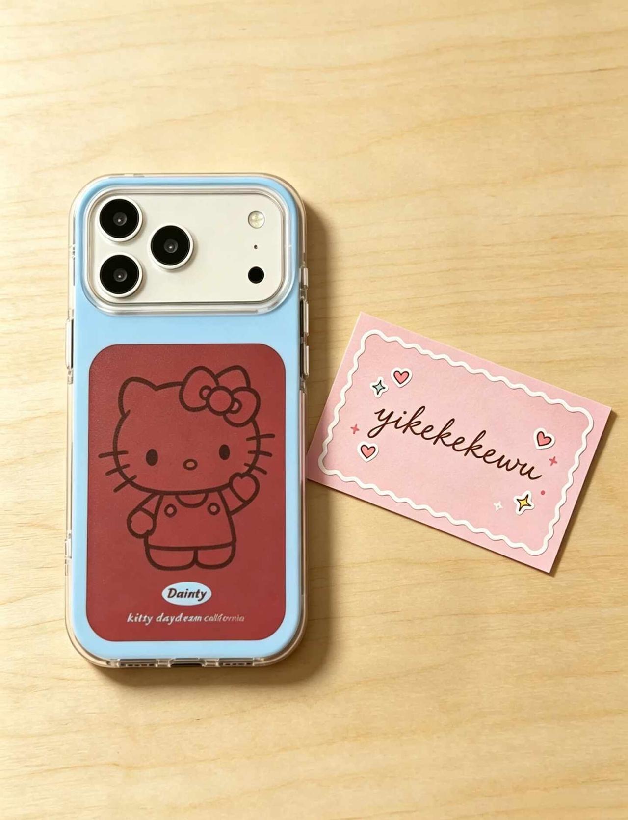 复古酒红Kitty手机壳🍷甜酷少女心！
手机壳分享 高颜值手机壳 宝藏手机壳分