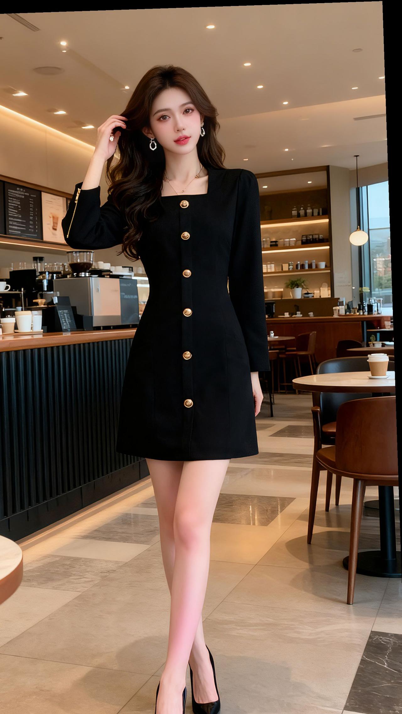 约会穿搭 女神范名媛裙 气质轻熟风 小个子显高显瘦穿搭 新品穿搭