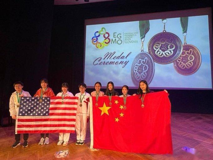 中国人，你还有什么理由不自信！图为欧洲女子数学奥林匹克竞赛获奖者，你看看，哪一个