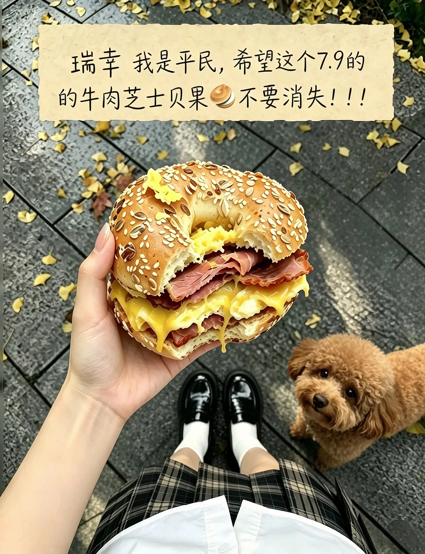 瑞幸，你转行做面包吧，馋了好久的牛肉芝士贝果重磅回归啦！