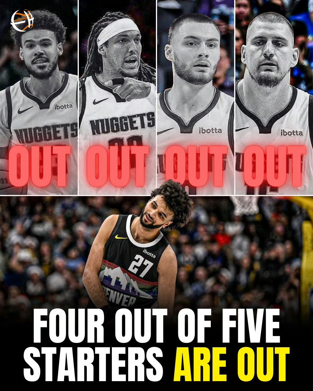 当年是球队等穆雷回来，如今穆雷是要扛起球队等着大家康复了