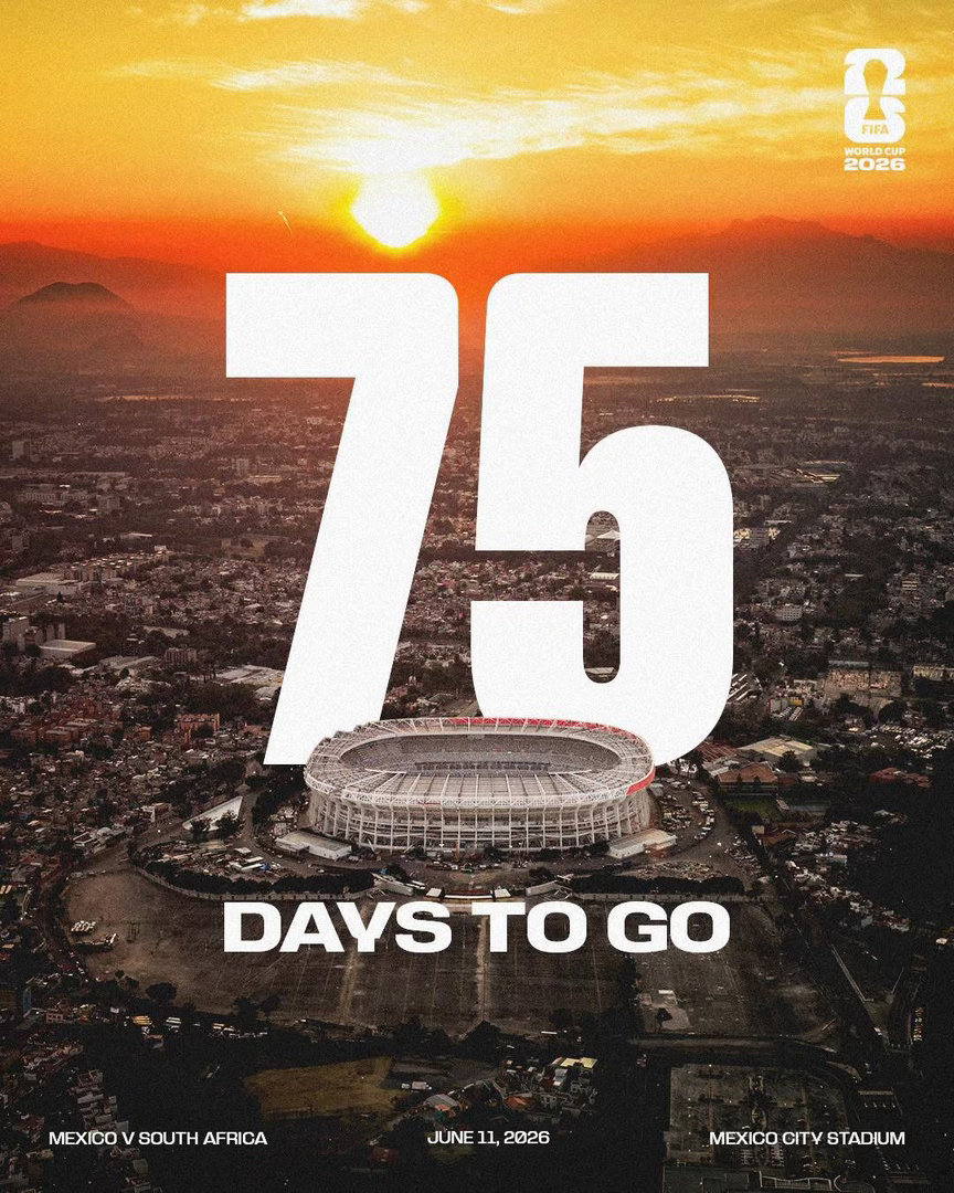 距離世界盃開幕還有7️⃣5️⃣日⌛️ 