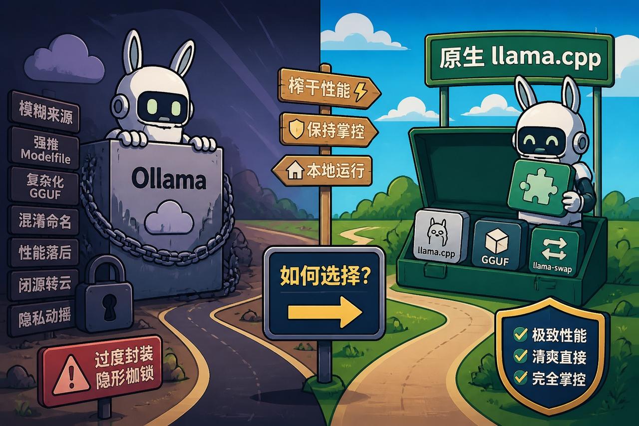 【为什么越来越多极客劝你放弃Ollama？】

作为本地运行LLM的顶流，Oll
