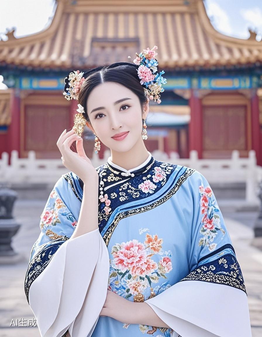 AI写真辑琉璃瓦顶，锦衣华服；穿越时空，共赏古韵。