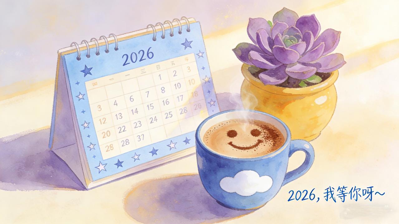 翻着日历突然就有了期待，想对一年后的自己说：平安健康，偶尔发疯，永远热气腾腾。