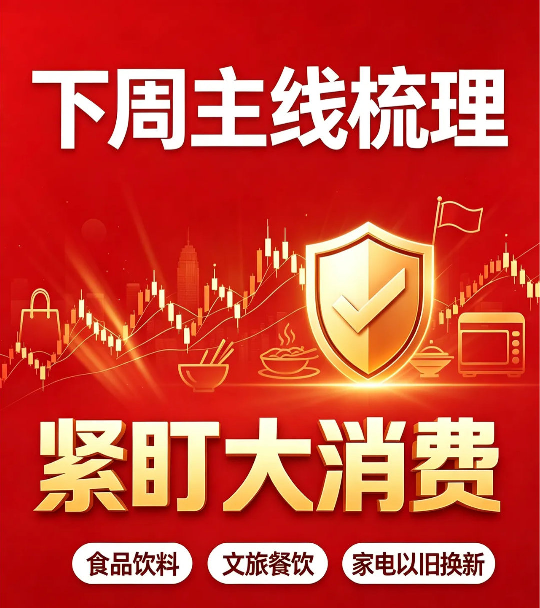 下周主线！高低切换落地，消费板块迎来修复行情近期高位科技赛道持续资金兑现，大盘震