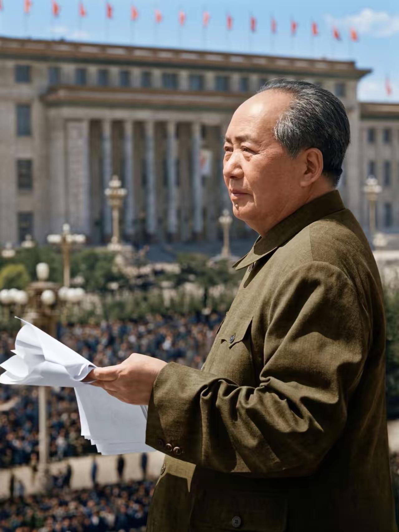 如今，这盛世如您所愿，致敬我们伟大的领袖毛主席！