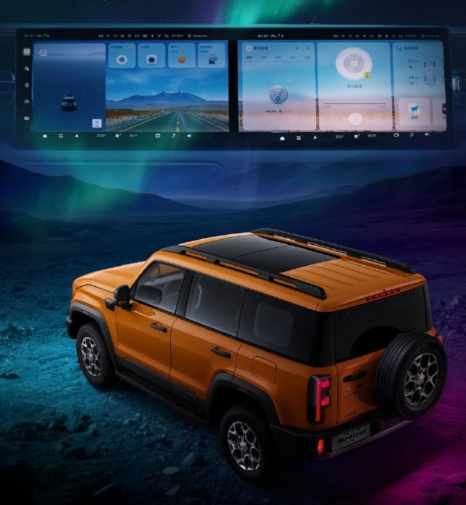 北京越野官方宣布，BJ40 燃油巨幕版将于 1 月 27 日正式上市。作为车系新