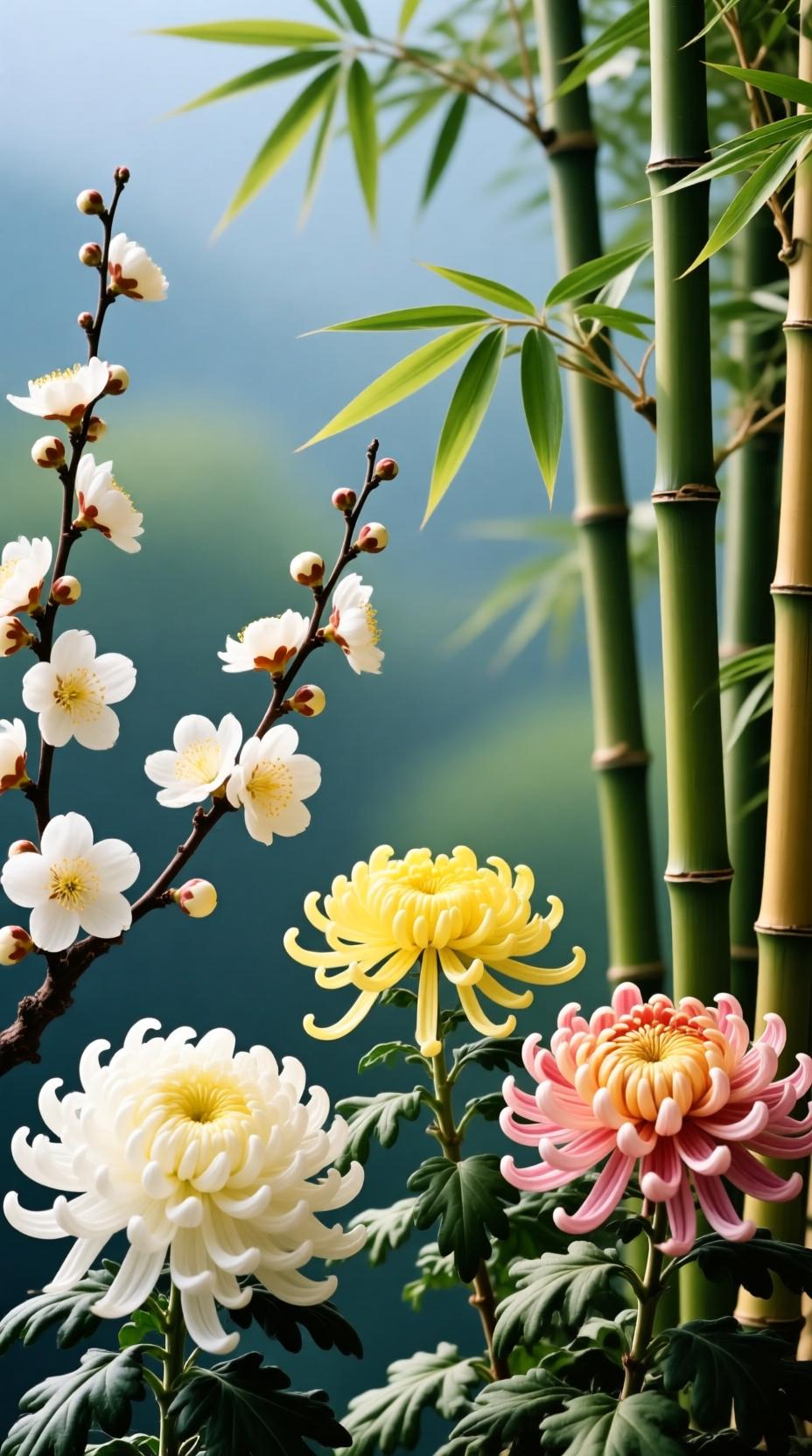 下联：梅兰竹菊样样精