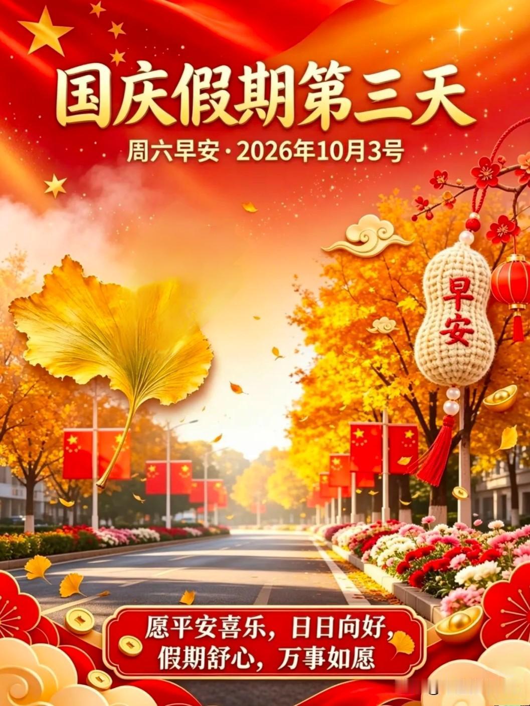 今天是10月3号，周六，国庆假期第三天🇨🇳

有人奔赴山海，看祖国大好河山；