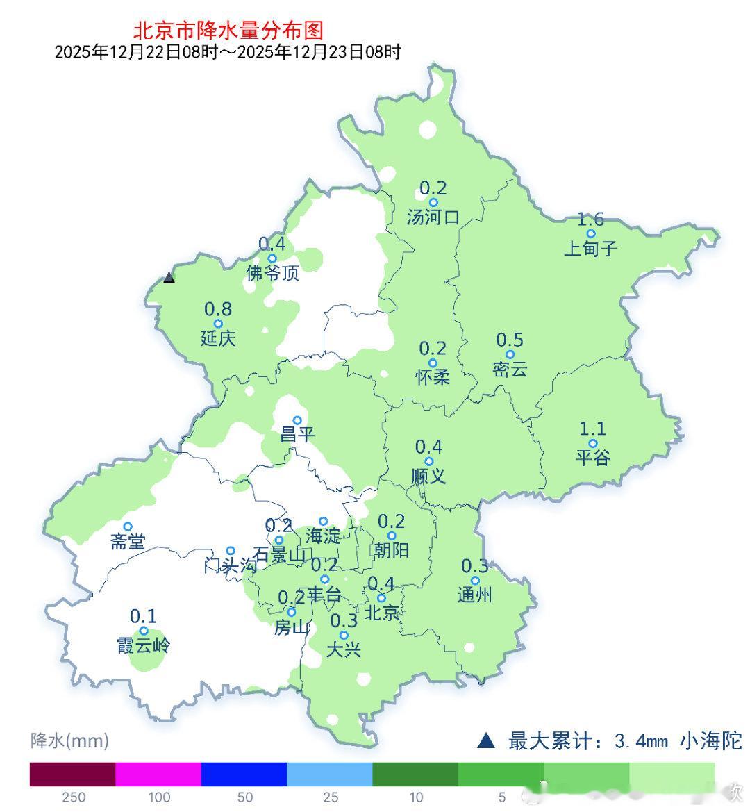 北京一场微薄的降雪，配上一首《她说》——她静悄悄地来过。 