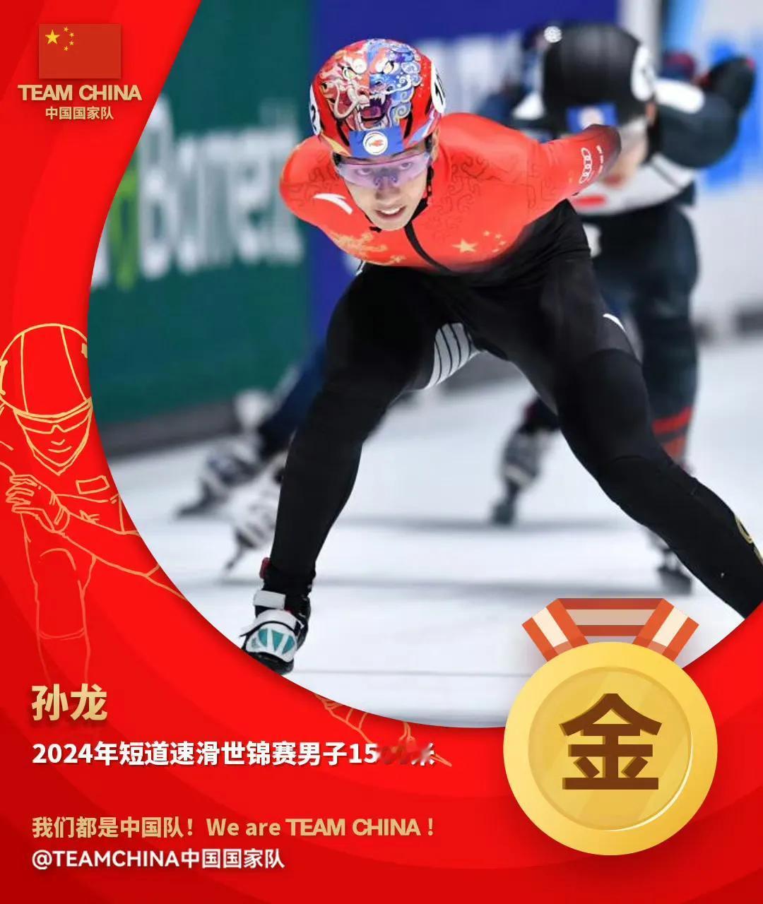  ⛸️⛸️短道速滑世锦赛接力半决赛，中国男队小组第一，晋级5000米接力A组决赛
