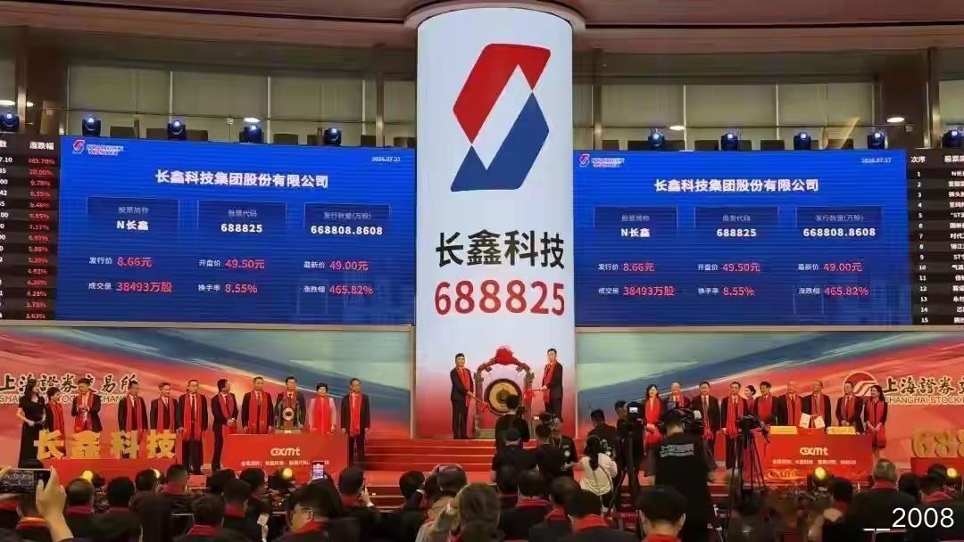 以前一直看美国股市太吓人，一个苹果公司就2.1万亿美元市值。现在合肥长鑫股市达到