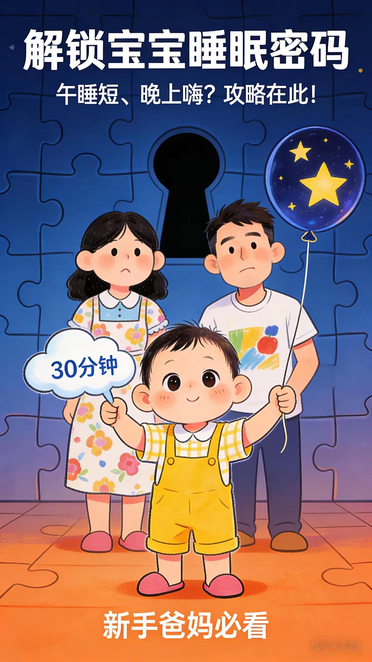 解锁宝宝睡眠密码，新手爸妈必看！。新手爸妈们常常会唉声叹气，说宝宝午睡时间特别短
