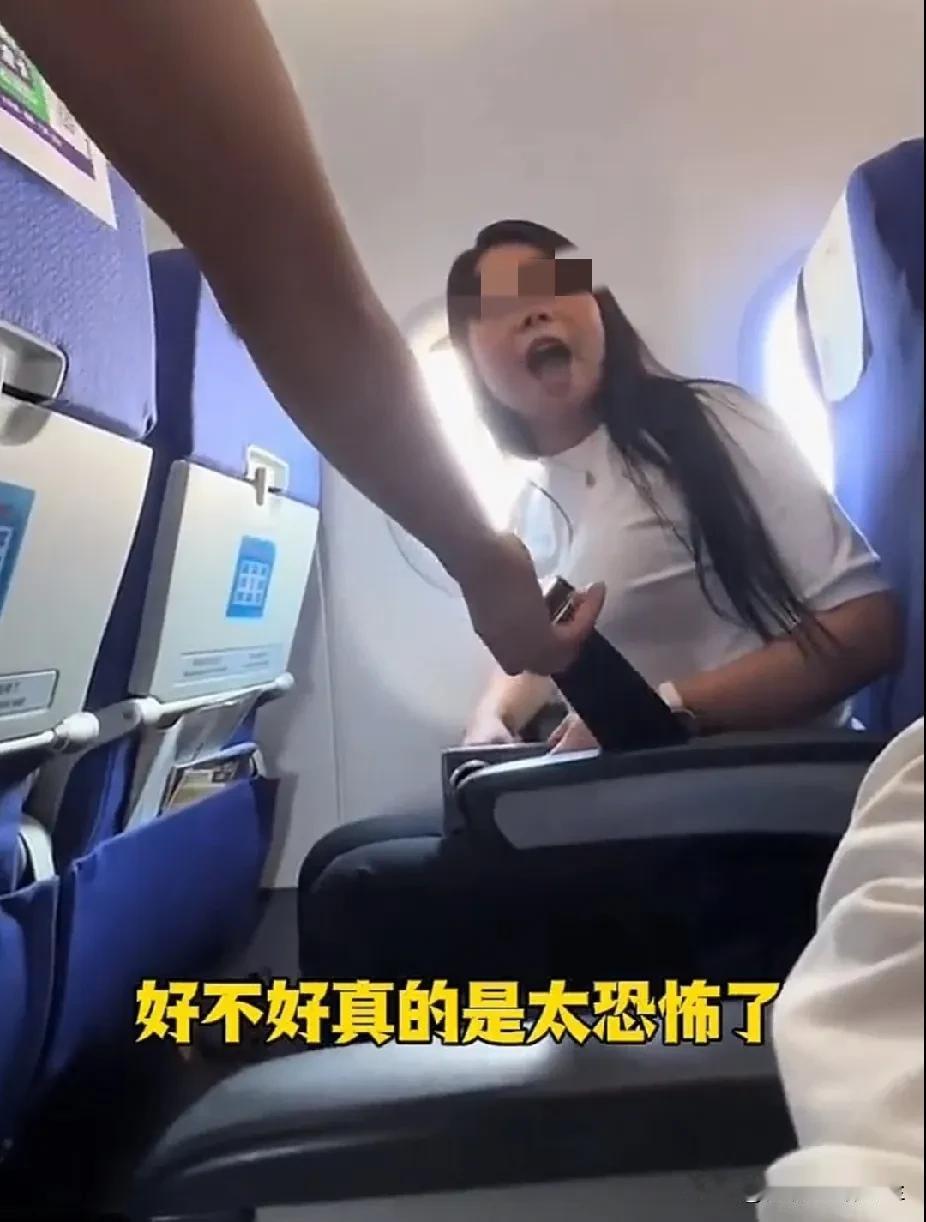 太丢人了！[捂脸]飞机起飞后，女子仍打电话不听劝还大声怒怼：讲了两句怎么了？出事