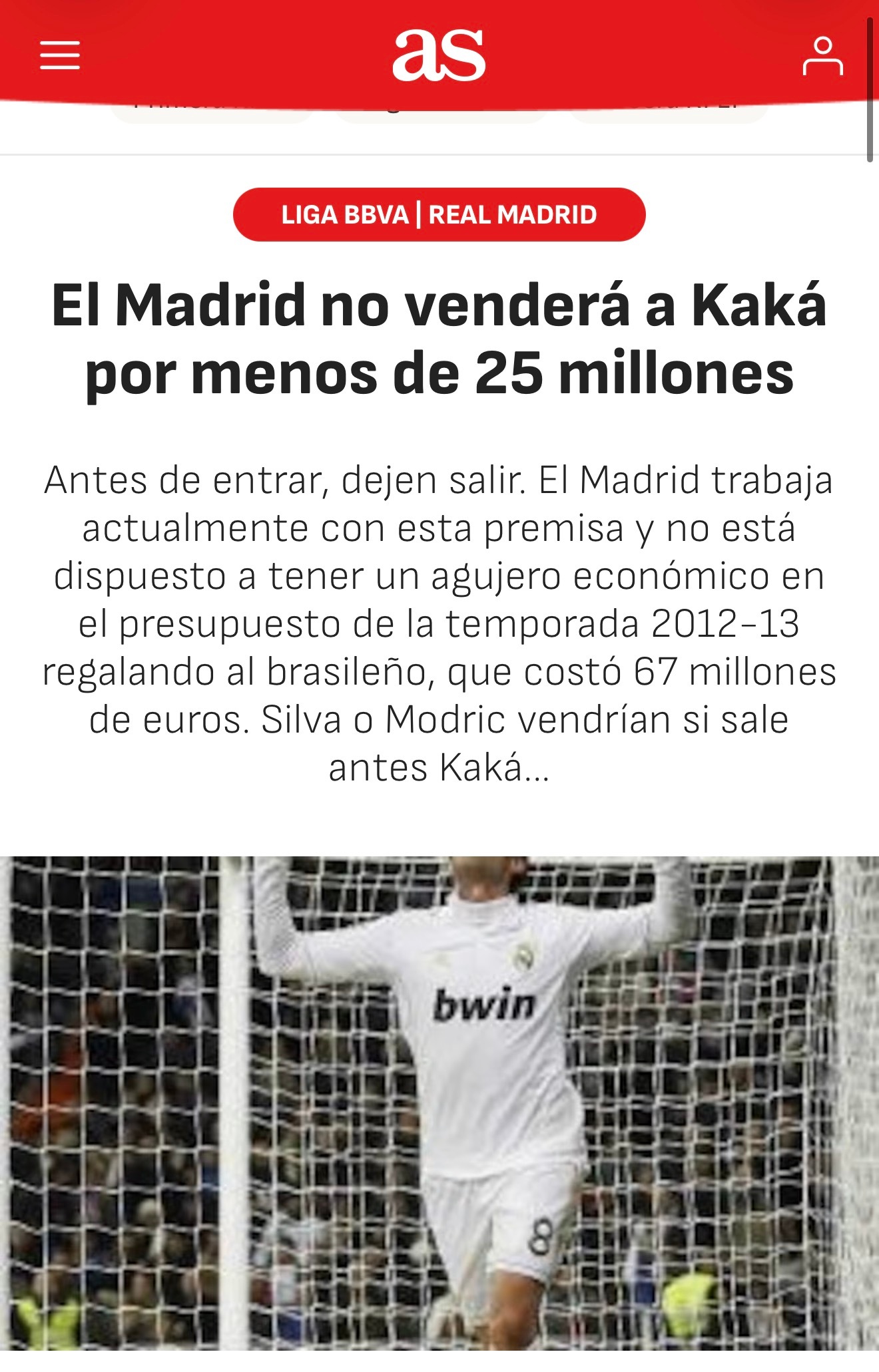 穆里尼奥对卡卡赶出五大联赛的洗脑包收录了一些FIFA，UEFA，阿斯报，天空体育