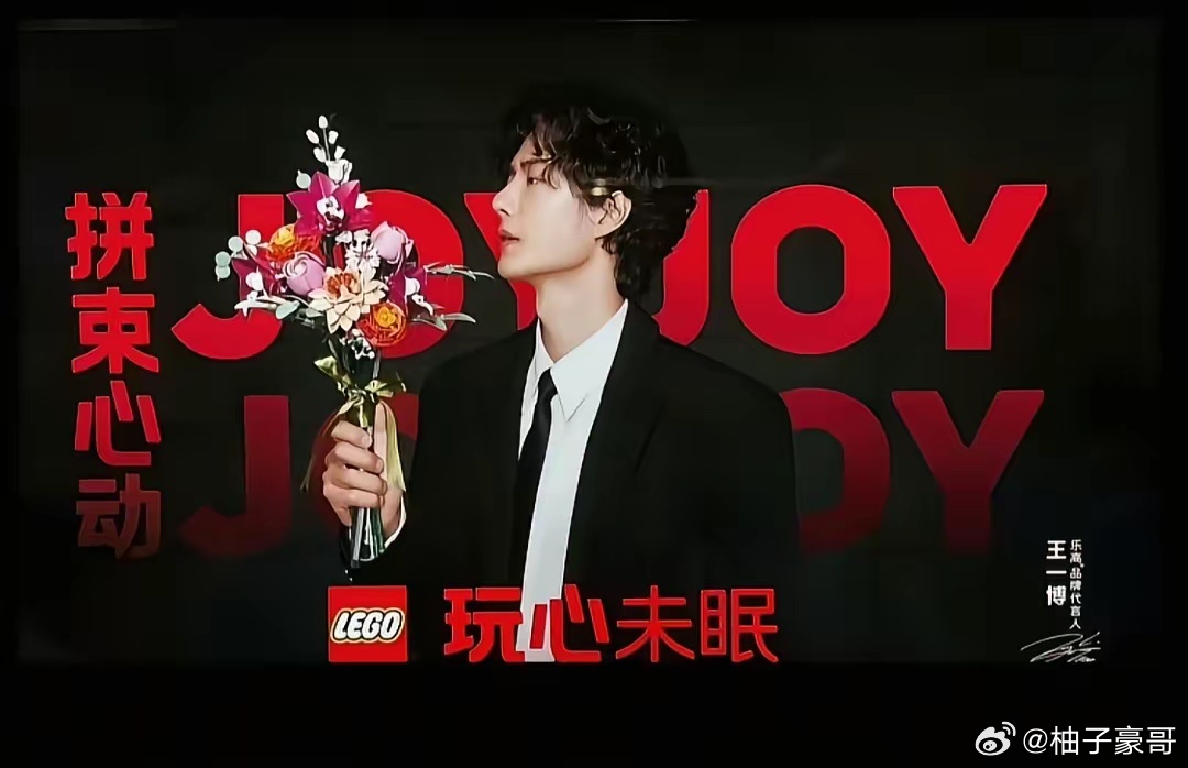 乐高品牌代言人王一博王一博的人生又是爽翻天的存在，这不又成为了乐高积木全球首位代