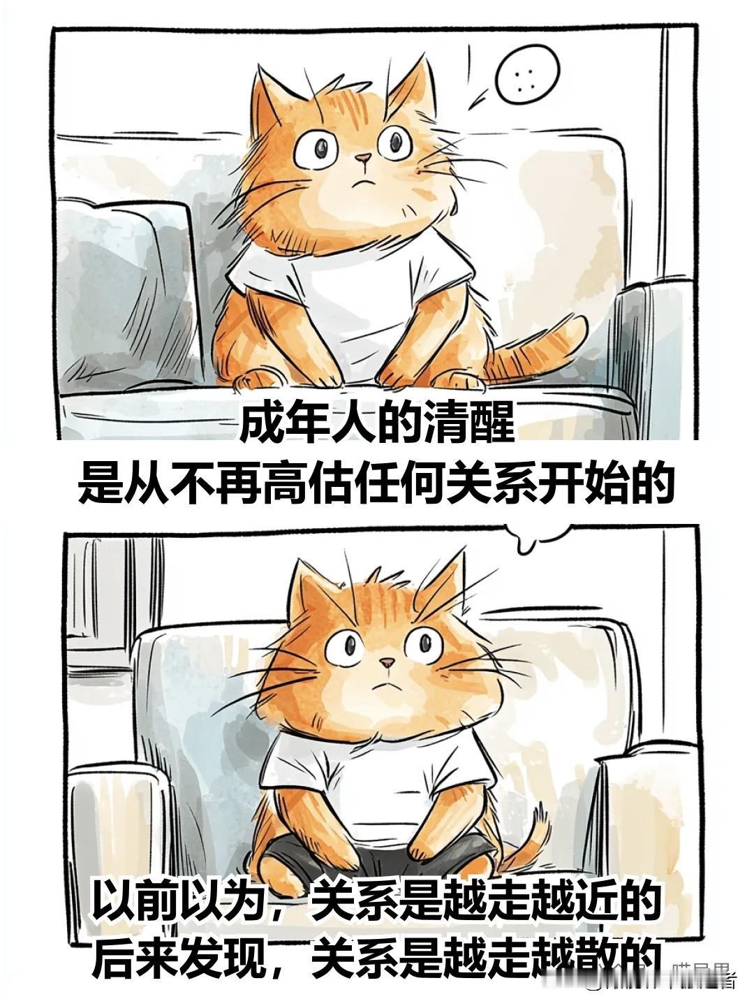 治愈漫画 I 成年人的清醒：不再高估任何关系治愈系漫画