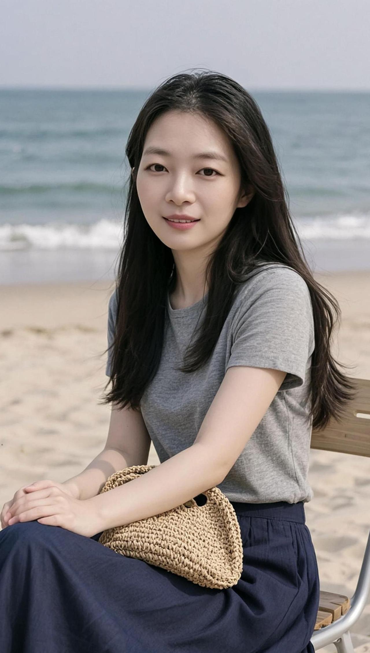 AI海滨清透照 热门日常分享穿搭 我要上热门🔥