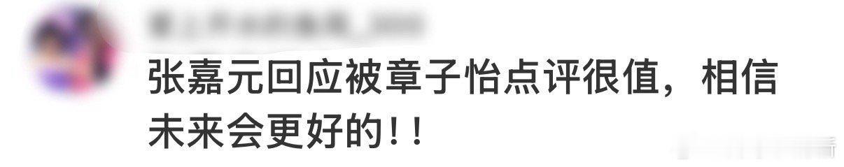 张嘉元回应被章子怡点评很值 对于张嘉元来说，章子怡的点评也是很有必要的吧，毕竟他