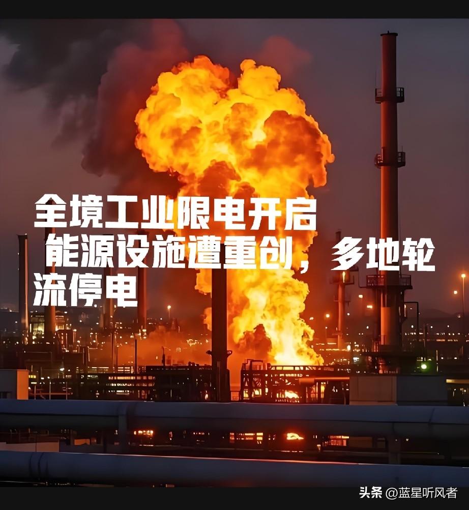 寒冬还没到，乌克兰先拉响限电警报！全境工业用电一刀切，多个州轮流停电
 
这轮俄