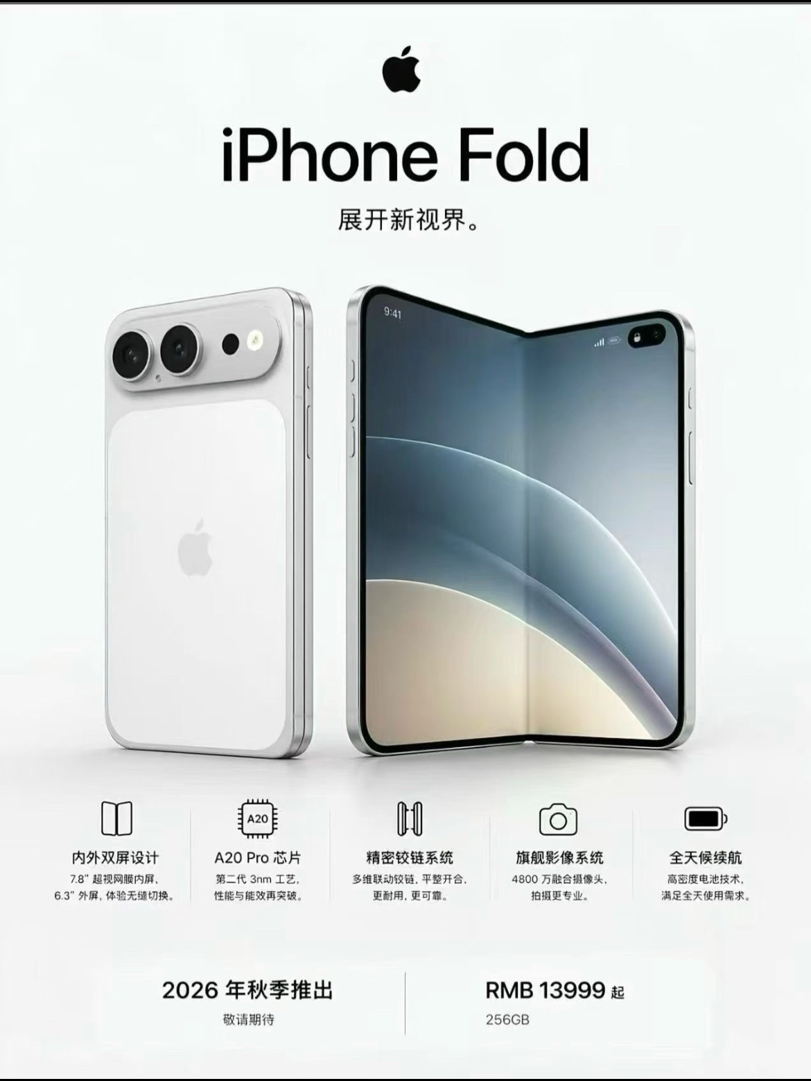 iPhoneDuo 折痕最近这72小时数码圈真热闹呀，那么我想问大家是想要苹果折