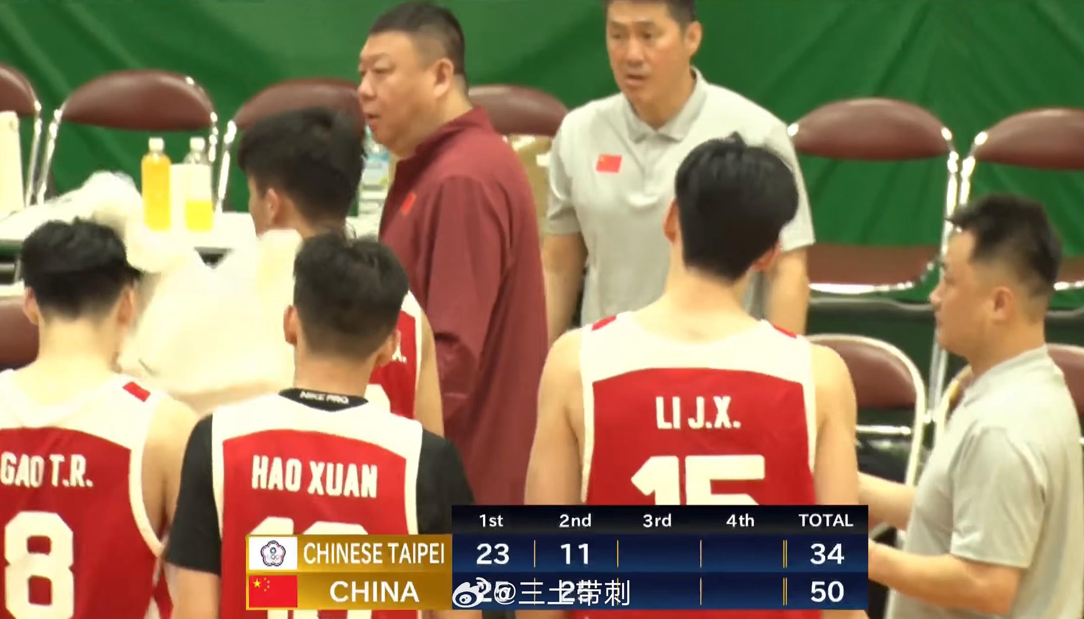 中国U18男篮中国男篮 半场 