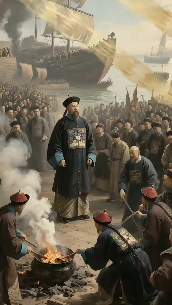 虎门销烟，林则徐爰国悲歌与历史回顾一一电影《鸦片战争》观后感

几十年前，曾经看