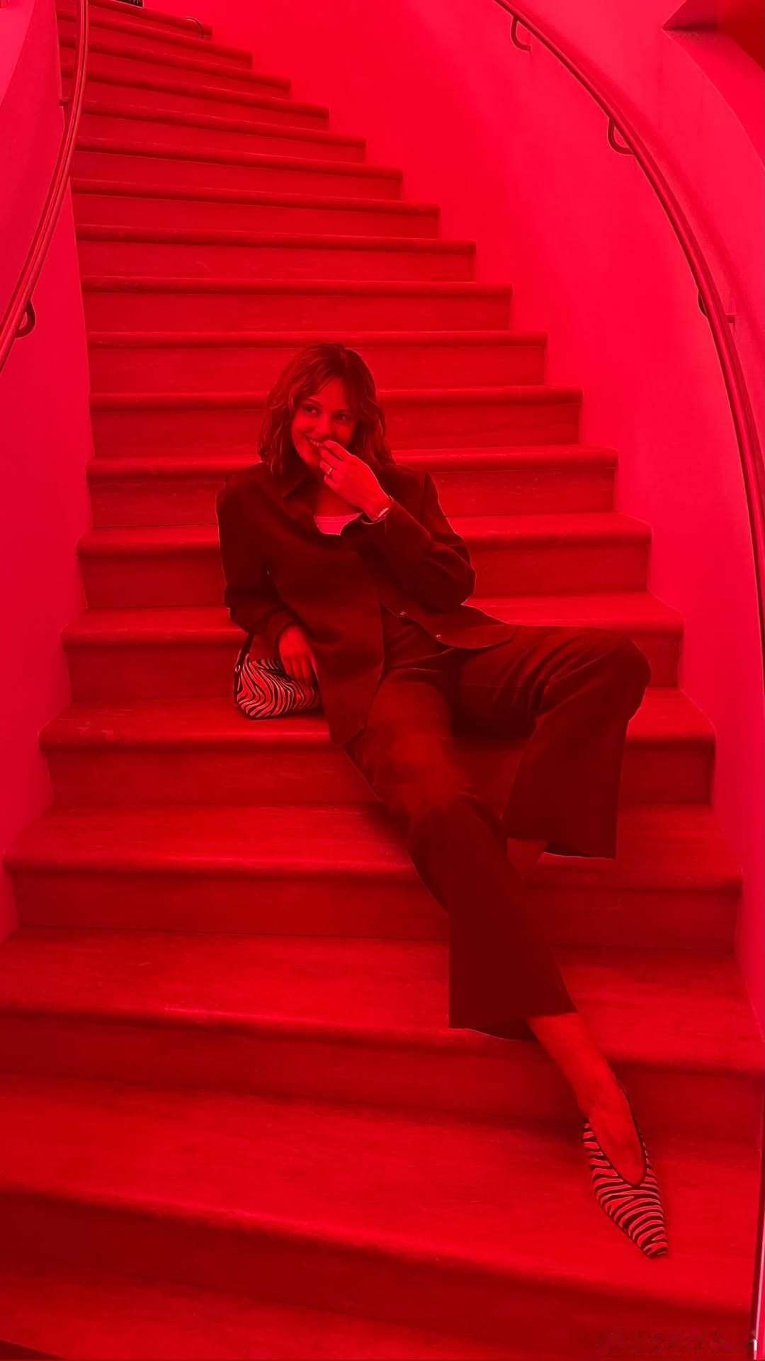 Frida gustavsson弗丽达古斯塔夫松在瑞典出席H&M门店的重开庆典，