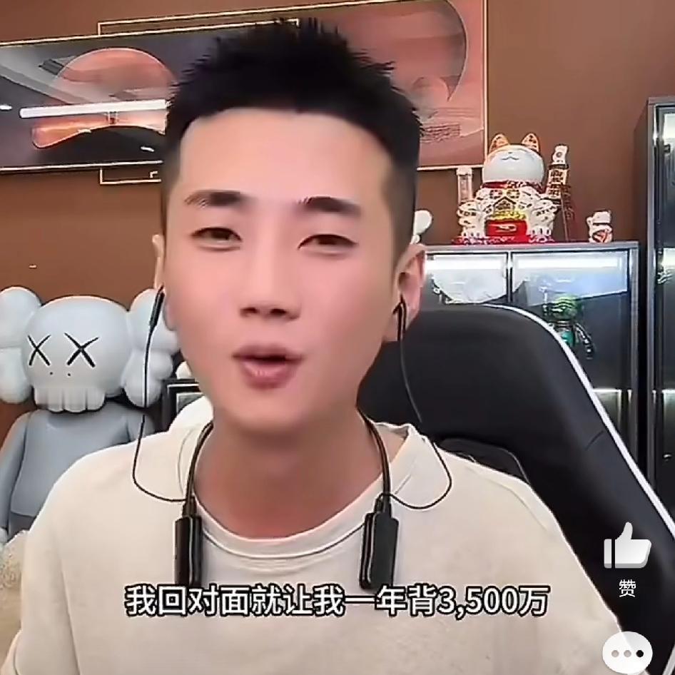 刘叉叉解释为什么不在ks直播
我要去那边让我背3500万的人物，我背不起，现在人