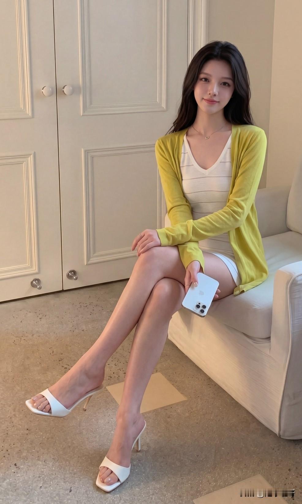 我得绿色轻薄小衫